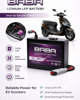 72 volt 30 ah lithium lfp electric scooty battery (60m warranty)